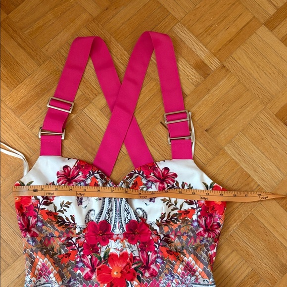 Ted Baker Floral Halter Dress with Pink Straps NWOT - Picture 2 of 16